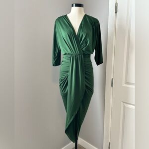 NWT Faux Wrap Green Dress - Sz S